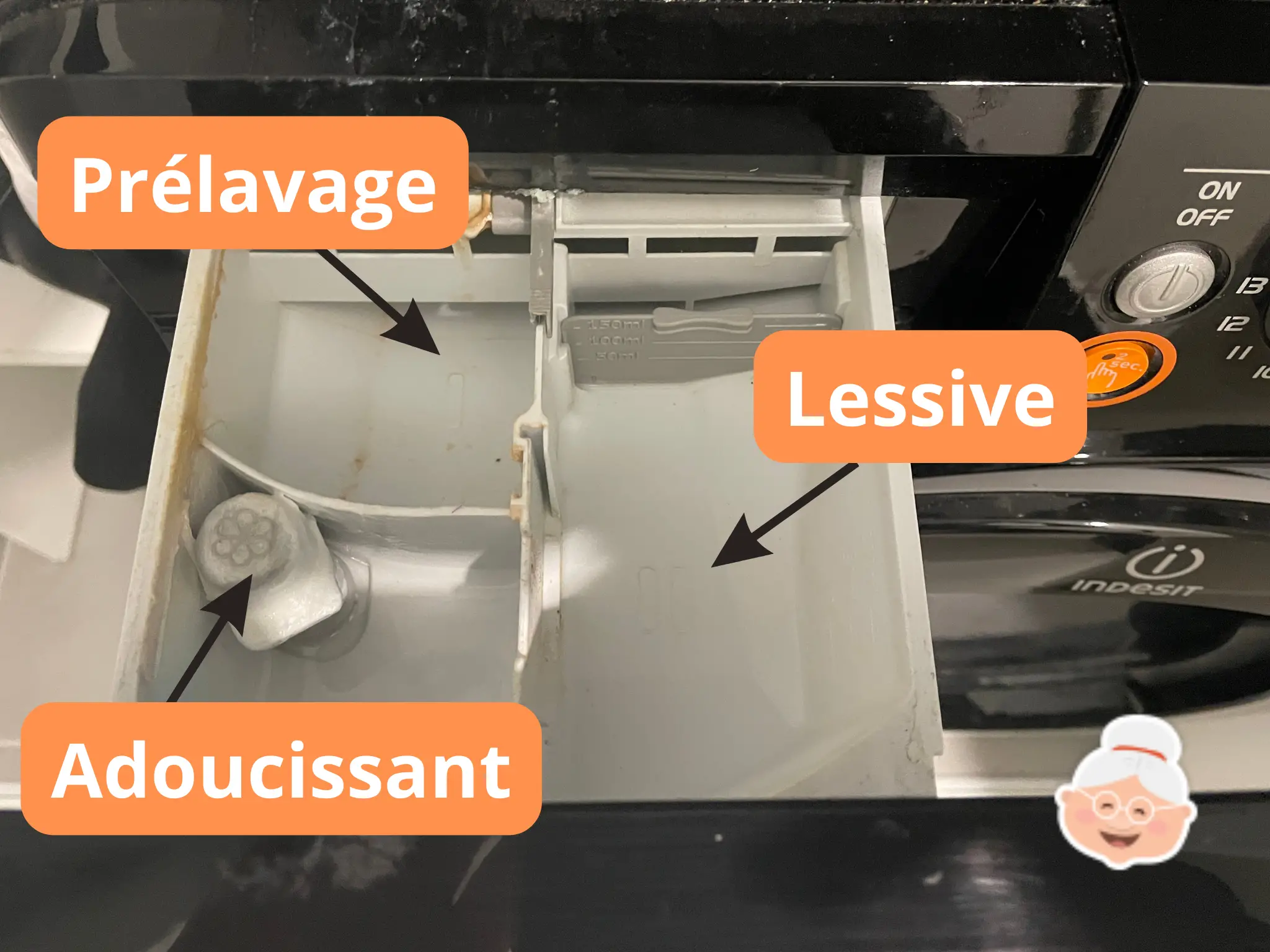 Où mettre la lessive dans la machine à laver ?