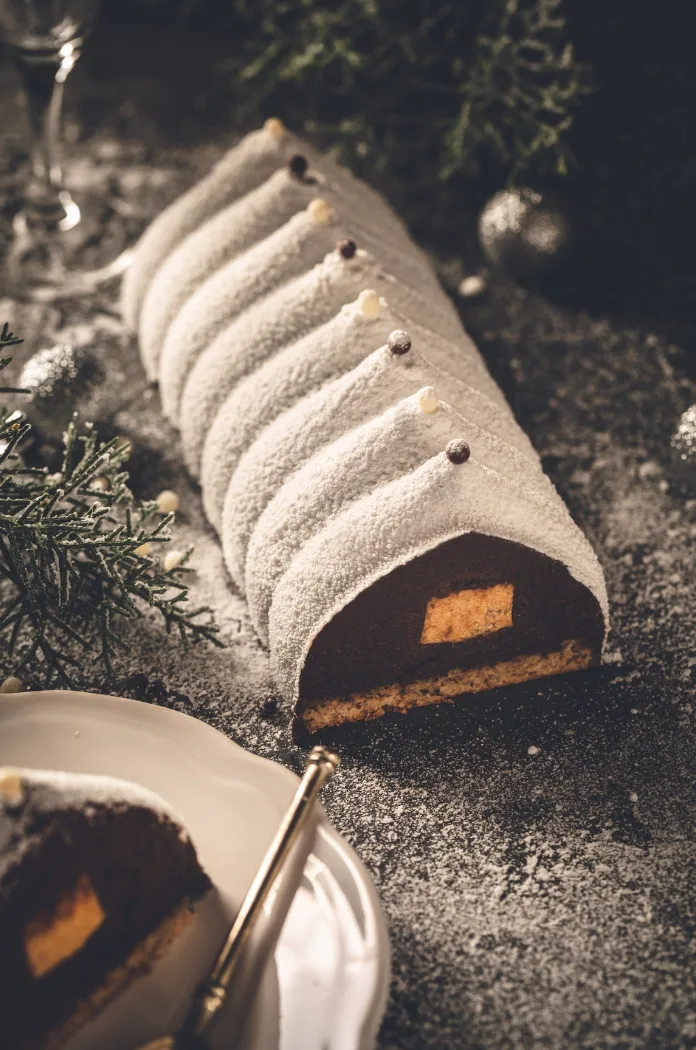 Buche De Noel Au Kaki