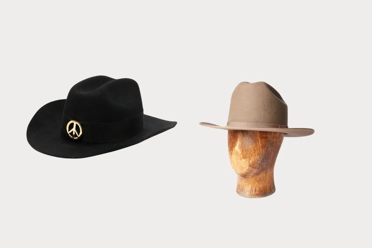 Chapeau de cow-boy Ralph Lauren et Moschino