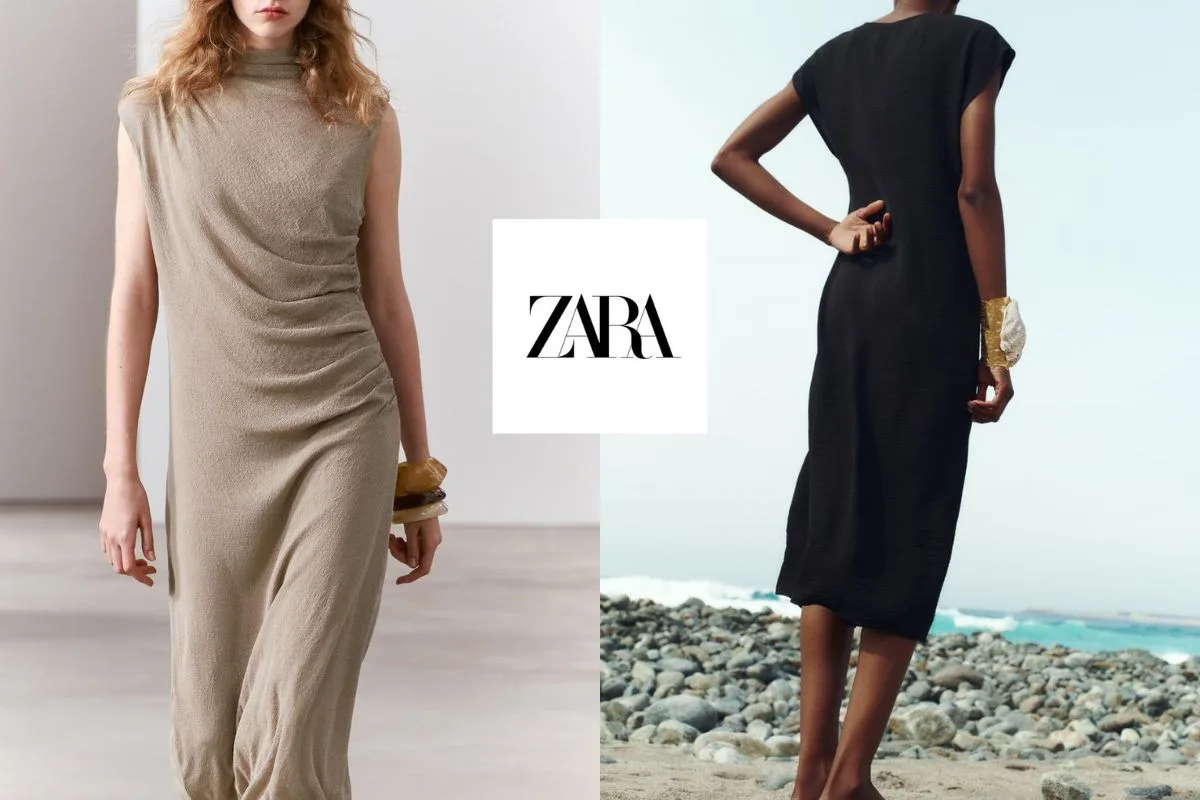 La robe froncée : nouvelle star de la collection printanière de Zara