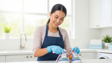 Rendre Impeccables Les Baskets Colorées