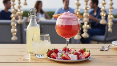 Cocktail Barbapapa Limonade Fraise