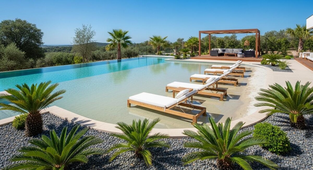 Piscine Avec Plage Immergée Le Choix Tendance Chez Alliance Piscines